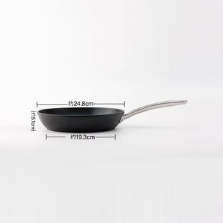 MUJI 铝合金不粘平底煎锅 直径24cm
