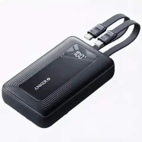 Anker 45W快充 充电宝 双c线  20000mAh 黑