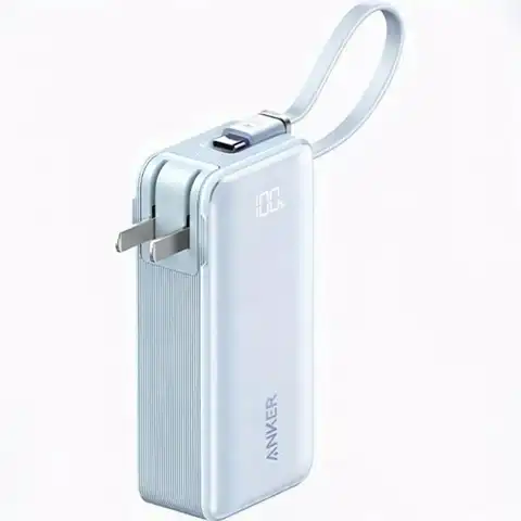 Anker 30W快充 充电宝  晨雾蓝 10000mAh