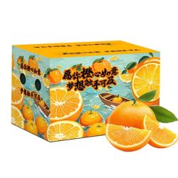 京鲜生 伦晚脐橙 铂金果 净重4.5斤 单果180g起