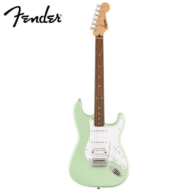 Fender 吉他音速sonic ST型单单双月桂木指板白色护板电吉他 冲浪绿