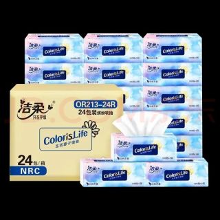 洁柔 抽纸 3层 100抽*24包
