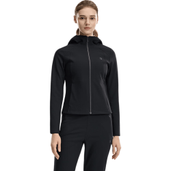 FILA 女士针织连帽外套 深黑 L