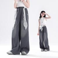 URBANSHOW 莱赛尔天丝女童阔腿长裤