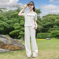 KissABC 女童夏季轻薄短袖长裤两件套
