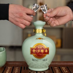 金沙 回沙酒 封坛原浆 53度1.5L*1坛 酱香型白酒坛装酒纯粮白酒