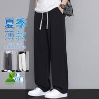 大嘴猴 休闲裤男式2026夏季休闲直筒裤男宽松百搭男裤子
