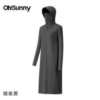 欧夏 女款长款户外透气防晒衣