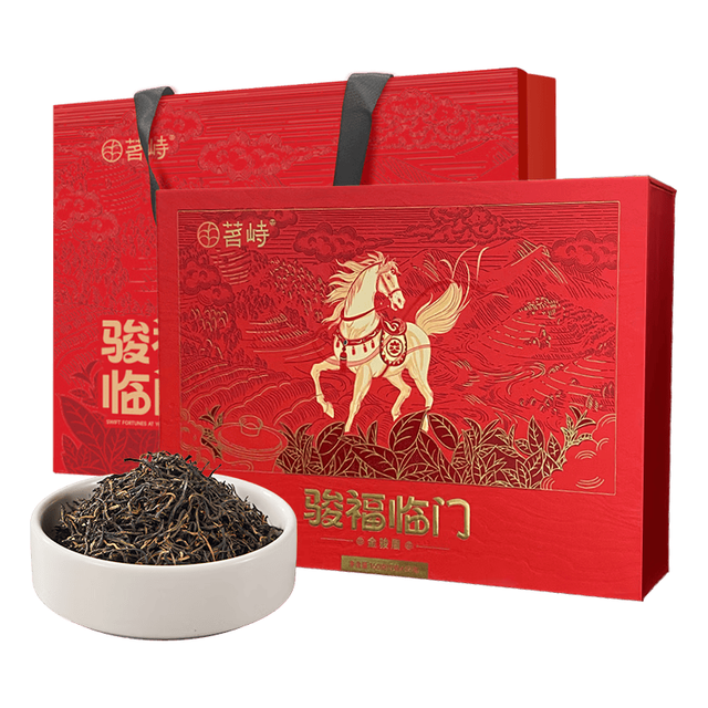 峻山野 礼盒装 茶叶礼盒 骏马生肖金骏眉礼盒160g