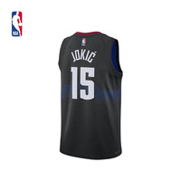 耐克 NBA掘金约基奇男子球衣 黑色 S 篮球服