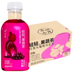 茶小开 红菜头葡萄乌龙茶果蔬茶饮料 450ml*15瓶