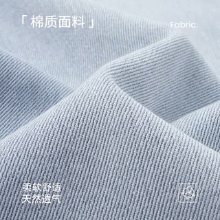 纳维凯尔 棉质高腰宽松牛仔裤 冰水蓝 XL