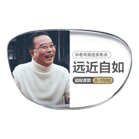 万新 玉品堂汇适型 1.74折射率 防蓝光 渐进多焦点镜片 2片