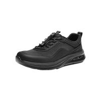 百丽 9AY01BM6 网面透气厚底增高 黑色 41码 男士休闲鞋