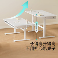 国家补贴：黑白调 A2学习桌可升降书桌 A2橡胶木 120*60cm