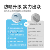  京东京造 凉感冰丝 防晒口罩