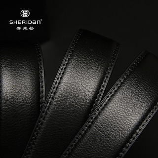 喜来登 NL521552S 牛皮自动扣 黑色 皮带