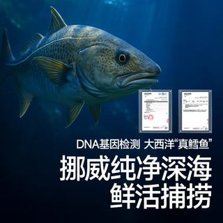 秋田满满 大西洋真鳕鱼 去皮去刺 75g 冷冻生鲜鱼类