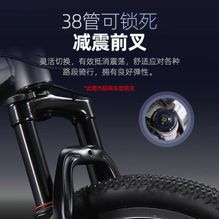 凤凰 26英寸铝合金车架油压碟刹30速山地自行车 玫瑰粉