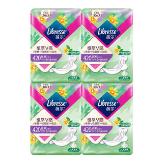  Libresse/薇尔 植物精华 卫生巾 植萃加长夜用 420mm 24片