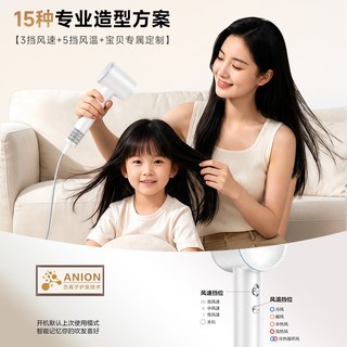 美的 FG208 pro 负离子护发 电吹风