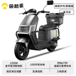 金箭 电动摩托车 王者510旗舰版 72V39A  510高配护杠尾箱版 无电池