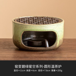 灵沐 复古家用加热保暖碧绿温茶炉简装