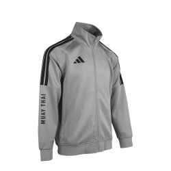 adidas 经典三条纹 男女通用运动夹克 TR30JR2MT-GYB