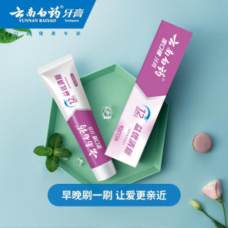云南白药 YUNNANBAIYAO 云南白药 金口健牙膏 益优薄荷 105g（任选4件）