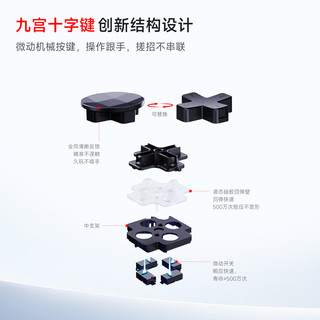 MOBAPAD/魔派 双子星3分体手柄HD版 星空黑 Switch2游戏手柄