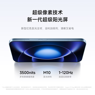 Xiaomi 小米 17 Max 5G手机 12GB+256GB 晴空蓝