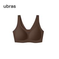 Ubras 无尺码无钢圈文胸 蜜茶棕色 小底围版