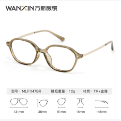万新 1.67折射率+防蓝光超薄现片*2片（赠钛框）