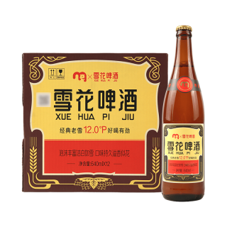 METRO 麦臻选x雪花 经典沈阳老雪啤酒 640ml*12瓶