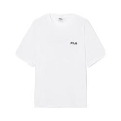 FILA 小标刺绣纯棉混纺 白色 M 短袖T恤