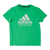adidas 儿童短袖T恤 绿/白