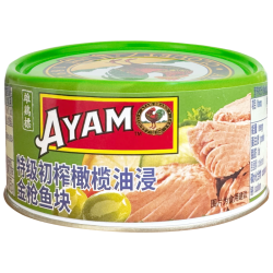雄鷄標 雄鸡标 黄鳍金枪鱼块 150g 泰国特级初榨橄榄油浸