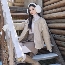 坦博尔 小个子叠穿羽绒服女短款轻薄秋冬百搭保暖秋冬外套TB5330258D 极限四小时