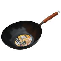 PEARL LIFE 珍珠生活 炼铁鎏光系列 GP-137 炒锅(30cm、不粘、无涂层、高纯铁)