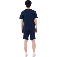 红豆居家 抑菌短袖家居服套装 马赛蓝 XL
