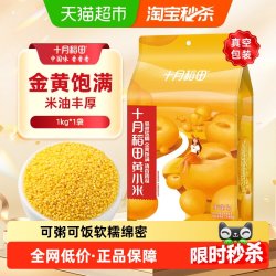 十月稻田 黄小米2斤五谷杂粮粗粮早餐小米粥1kg 黄小米1kg