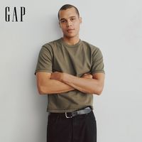 Gap 715775 纯棉重磅 圆领短袖T恤