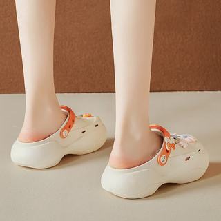 奥古狮登 832221 厚底包头洞洞鞋 米色 37-38