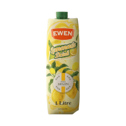 EWEN 西班牙原装进口柠檬汁果汁饮料 1L 家庭大瓶装