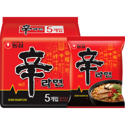 农心 韩国进口辛拉面原装速食方便面泡面香菇牛肉袋装韩式正宗面食 农心辛拉面120g*5袋
