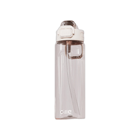 希乐 Tritan材质 一键弹盖吸管 500ml 塑料杯