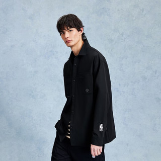 杰克琼斯 2261O3023 E40 洛杉矶湖人队联名 黑色 M 男士衬衫