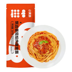 小黄象 意大利面黑椒牛肉番茄烩肉酱儿童意面方便速食面 番茄烩肉意面267g/袋