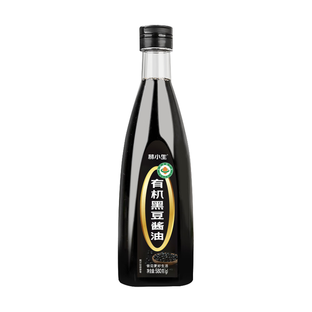林小生 有机黑豆酱油 0防腐剂 580g