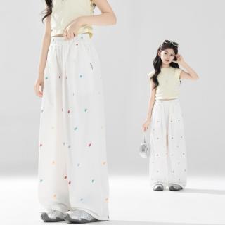 URBANSHOW 女童阔腿直筒长裤